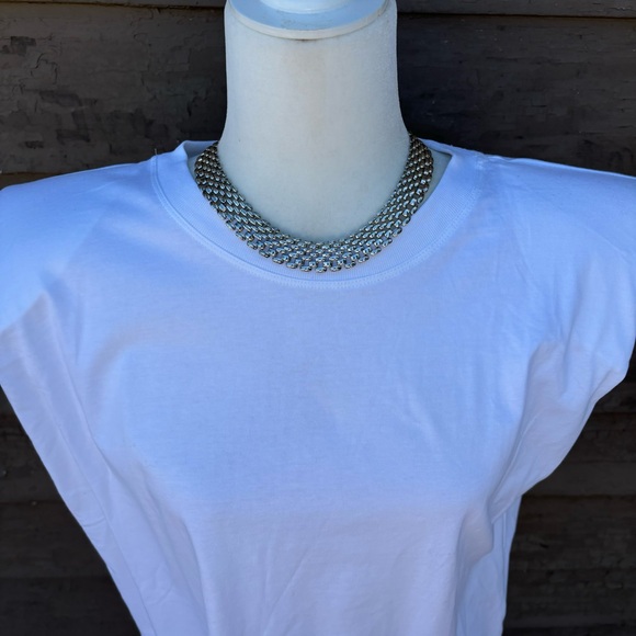 NWT! Zara tee with shoulder pads! - Picture 3 of 7